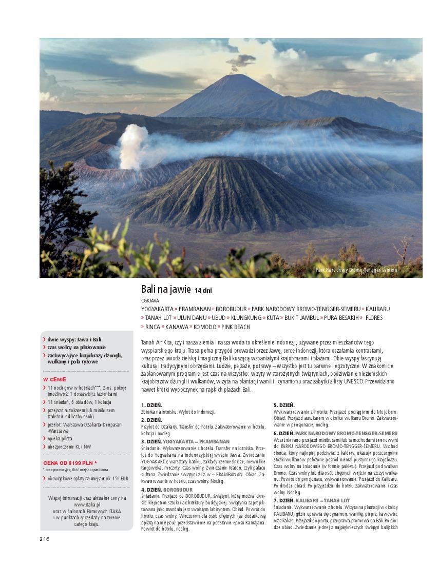 Gazetka promocyjna ITAKA str. 218